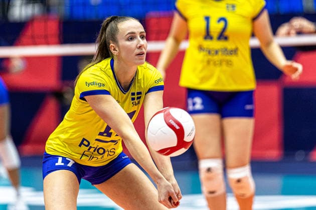 260902 Anna Haak of Sweden ahead of the CEV EuroVolley 2026 quarterfinal between Italy and Sweden on September 2, 2026 in Brno. Photo: Pavel Lebeda BILDBYRAN COP 18 XY0127 volleyboll volleyball cev eurovolley 2026 volleyboll-em kvartsfinal quarterfinal quarterfinals italy sverige sweden dam bbeng Copyright: PavelxLebeda BB260902BB307