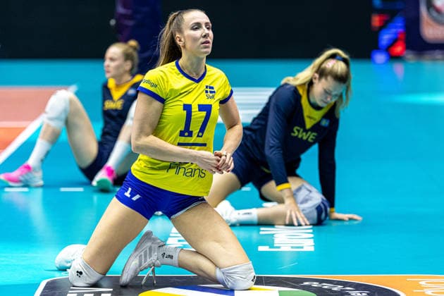 260902 Anna Haak of Sweden ahead of the CEV EuroVolley 2026 quarterfinal between Italy and Sweden on September 2, 2026 in Brno. Photo: Pavel Lebeda BILDBYRAN COP 18 XY0127 volleyboll volleyball cev eurovolley 2026 volleyboll-em kvartsfinal quarterfinal quarterfinals italy sverige sweden dam bbeng Copyright: PavelxLebeda BB260902BB320