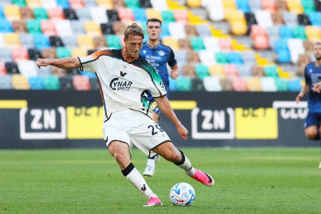 Venezia s lion lauberbach during the Coppa Italia soccer match between Udinese and Venezia at the Friuli Stadium in Udine, north east Italy - September 02, 2026. - Soccer  Copyright: xAndreaxBressanutti LaPressex