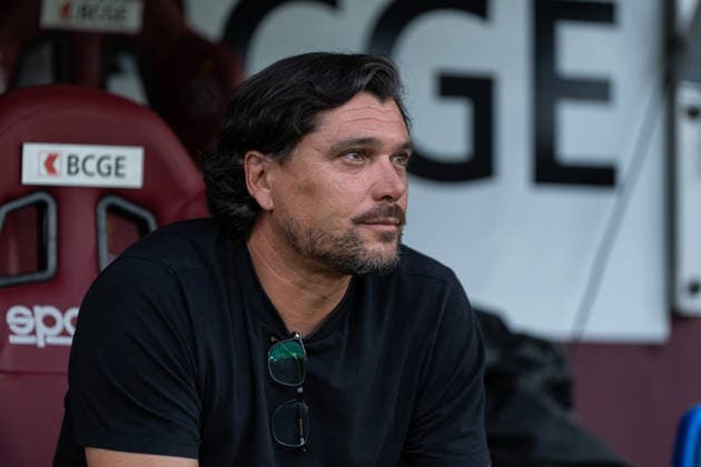 GENEVA, SWITZERLAND - SEPTEMBER 2 : Cristian Toro, Servette FC Chênois féminin s headcoach, during the UEFA Women s Champions League between Servette FC Chenois Féminin and AC Sparta Praha at Stade de Genève in Geneva, Switzerland. Copyright: xCarlaxBoticax xSPPx Sportspressphoto_SPR222182