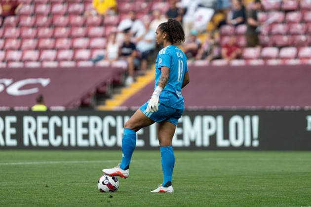 GENEVA, SWITZERLAND - SEPTEMBER 2 : Jacintha Weimar of Servette in action during the UEFA Women s Champions League between Servette FC Chenois Féminin and AC Sparta Praha at Stade de Genève in Geneva, Switzerland. Copyright: xCarlaxBoticax xSPPx Sportspressphoto_SPR222188