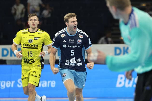 Handball I Herren I Saison 2026 2027 I Bundesliga I 2. Spieltag I Handball Club Hamburg - TVB Stuttgart I 02.09.2026 Oliver Norlyk (5, Handball Club Hamburg) Hamburg Barclaycard Arena Hamburg Deutschland Copyright: xLobeca RalfxHomburgx
