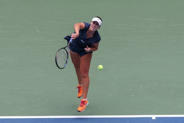 US Open tennis tournament - Day 4 Sofia Kenin of the US in action against Jessica Pegula of the US during the Women™s Singles second round match of the US Open Tennis Championships in Flushing Meadows, New York, USA, 02 September 2026. FLUSHING MEADOWS NEW YORK United States  Copyright: xBRIANxHIRSCHFELDx