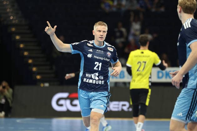 Handball I Herren I Saison 2026 2027 I Bundesliga I 2. Spieltag I Handball Club Hamburg - TVB Stuttgart I 02.09.2026 Frederik Bo Andersen (21, Handball Club Hamburg) Hamburg Barclaycard Arena Hamburg Deutschland Copyright: xLobeca RalfxHomburgx