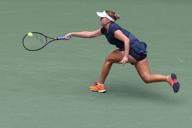 US Open tennis tournament - Day 4 Sofia Kenin of the US in action against Jessica Pegula of the US during the Women™s Singles second round match of the US Open Tennis Championships in Flushing Meadows, New York, USA, 02 September 2026. FLUSHING MEADOWS NEW YORK United States  Copyright: xBRIANxHIRSCHFELDx