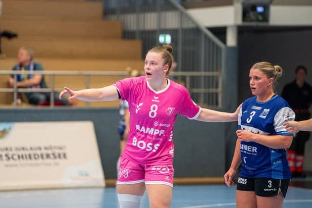 HSG Blomberg-Lippe (GER) vs. TuS Metzingen (GER), Handball, 1. Handball Bundesliga Frauen, Spieltag 2, Saison 2026 2027, Blomberg, 02.09.26 Ida Petzold (TuS Metzingen, 08) in der Abwehr Blomberg Synflex-Arena an der Ulmenallee Deutschland