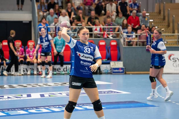 HSG Blomberg-Lippe (GER) vs. TuS Metzingen (GER), Handball, 1. Handball Bundesliga Frauen, Spieltag 2, Saison 2026 2027, Blomberg, 02.09.26 Elin Magnusdottir (HSG Blomberg-Lippe, 33) Blomberg Synflex-Arena an der Ulmenallee Deutschland