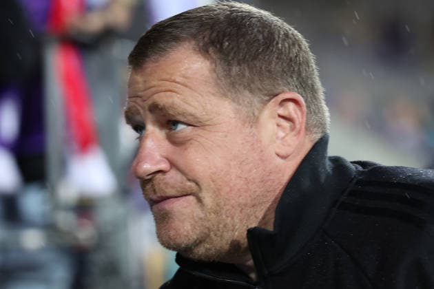 02.09.2026, xrekx, Fussball DFB Pokal 1.Runde, VfL Osnabrueck - FC Bayern München v.l. Platzbegehung vor dem Spiel Fußballfunktionär Vorstand Max Eberl (Bayern Muenchen) Osnabrueck