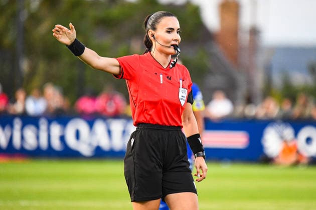 FOOTBALL : PSG vs Eintracht Francfort - UEFA Women™s Champions League - 02 09 2026 Emanuela Rusta (Arbitre Central) PoissyFrance  Copyright: xBaptistexAutissierx