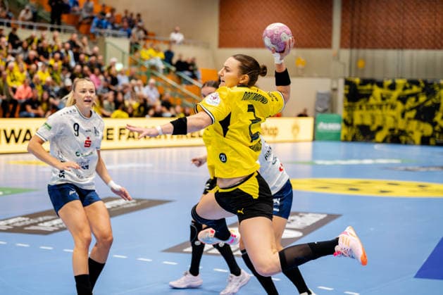 Dortmund, 02.09.2026, Handball, Damen, Bundesliga, 2. Spielatg, BVB Borussia Dortmund - Union Neckarsulm Mareike Thomaier (BVB, 2) beim Torwurf