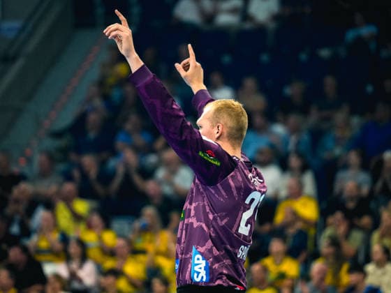 02.09.2026, xwppx, Handball Opel HBL, Rhein-Neckar-Löwen - VfL Gummersbach v.l. David Späth (Rhein-Neckar Löwen) Mannheim