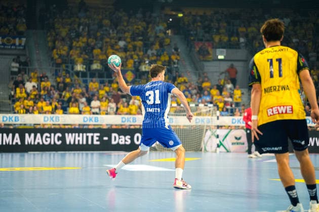 02.09.2026, xwppx, Handball Opel HBL, Rhein-Neckar-Löwen - VfL Gummersbach v.l. Kay Smits (VfL Gummersbach) Mannheim