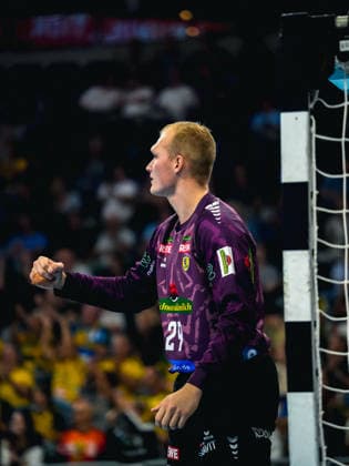 02.09.2026, xwppx, Handball Opel HBL, Rhein-Neckar-Löwen - VfL Gummersbach v.l. David Späth (Rhein-Neckar Löwen) Mannheim