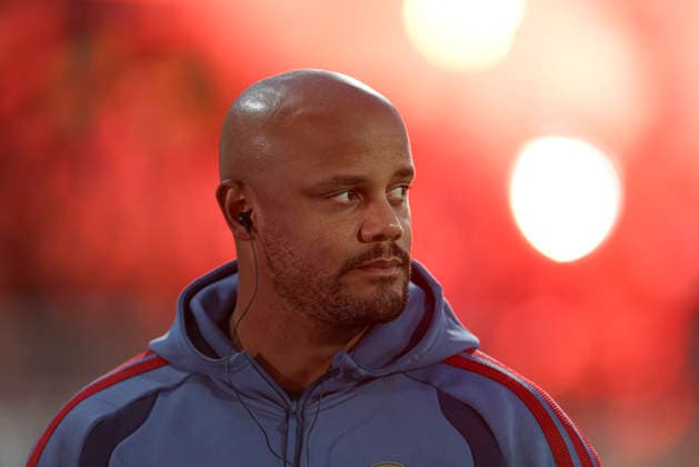 Trainer Vincent Kompany (FC Bayern Muenchen) schaut waehrend des DFB-Pokal Spiels zwichen VfL Osnabrueck v FC Bayern Muenchen, Bremer Bruecke am 02. September 2026 in Osnabrueck, Deutschland. (Foto von Oliver Kaelke DeFodi Images) +++ Trainer Vincent Kompany (FC Bayern Muenchen) looks on during the DFB-Pokal match between VfL Osnabrueck v FC Bayern Muenchen at Bremer Bruecke on September 2, 2026 in Osnabrueck, Germany. (Photo by Oliver Kaelke DeFodi Images) (Photo by Oliver Kaelke DeFodi Images) -