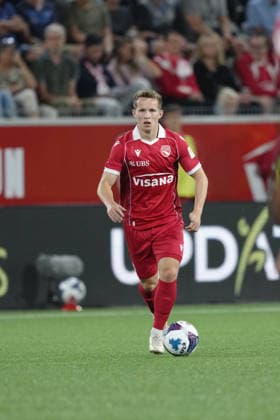 Thun, Switzerland - September 02: Nico Maier (30 THU) during the Brack Super League match between FC Thun and FC Lausanne at VISANA STADION on September 02, 2026 in Thun, Switzerland. Copyright: xKjetilxWaberx xSPPx Sportspressphoto_SPR222218