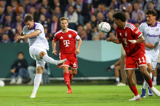Robin Meissner (VfL Osnabrueck) erzielt das Tor zum 1:0 waehrend des DFB-Pokal Spiels zwichen VfL Osnabrueck v FC Bayern Muenchen, Bremer Bruecke am 02. September 2026 in Osnabrueck, Deutschland. (Foto von Oliver Kaelke DeFodi Images) +++ Robin Meissner (VfL Osnabrueck) scores his team s first goal during the DFB-Pokal match between VfL Osnabrueck v FC Bayern Muenchen at Bremer Bruecke on September 2, 2026 in Osnabrueck, Germany. (Photo by Oliver Kaelke DeFodi Images) (Photo by Oliver Kaelke DeFodi Images) -