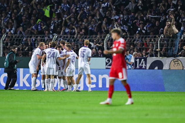 02.09.2026, Fussball, DFB-Pokal, VfL Osnabrück - FC Bayern München, Robin Meißner (VfL Osnabrück) freut sich über das Tor zum 1:0, xRHR-FOTO DEx Copyright: TeresaxKroeger RHR-FOTOx RHR-FOTO DE