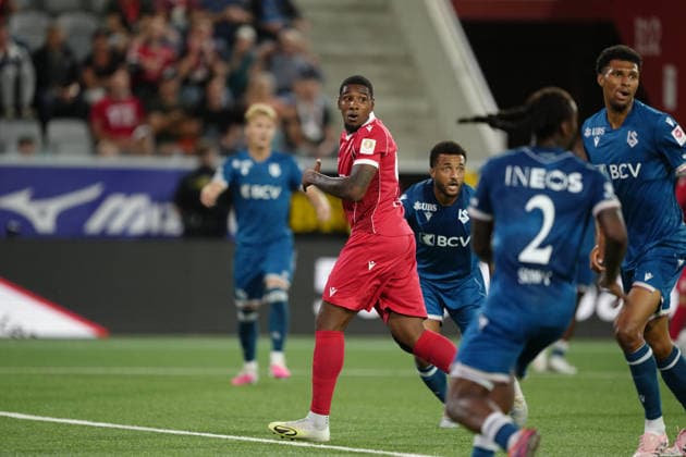 Thun, Switzerland - September 02: Brighton Labeau (96 THU) during the Brack Super League match between FC Thun and FC Lausanne at VISANA STADION on September 02, 2026 in Thun, Switzerland. Copyright: xKjetilxWaberx xSPPx Sportspressphoto_SPR222234
