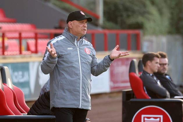 Trainer Volkan Uluc (SI) Fussball Regionalliga West, 6. Spieltag, Sportfreunde Siegen - SC Paderborn 07 U21, U 21 am 02.09.2026 in Siegen Deutschland.