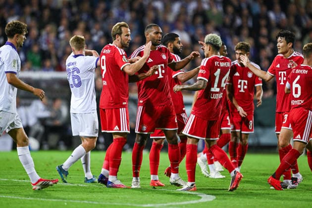 02.09.2026, Fussball, DFB-Pokal, VfL Osnabrück - FC Bayern München, Harry Kane (FC Bayern München) freut sich über das Tor zum 1:1, xRHR-FOTO DEx Copyright: TeresaxKroeger RHR-FOTOx RHR-FOTO DE
