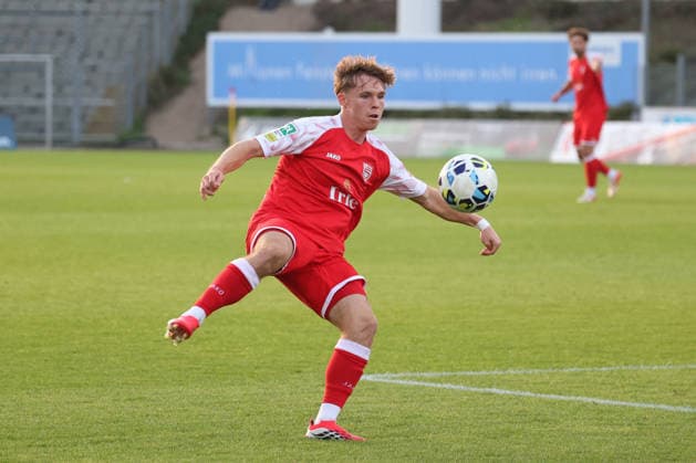 Konstantin Gerhardt (SI) Fussball Regionalliga West, 6. Spieltag, Sportfreunde Siegen - SC Paderborn 07 U21, U 21 am 02.09.2026 in Siegen Deutschland.