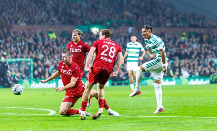 02.09.2026 Celtic v Aberdeen, SPFL Premiership. : Camilo Duran goal 1-0  Copyright: xKennyxRamsayx NINTCHDBPICT001105026292