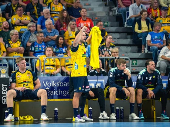 02.09.2026, xwppx, Handball Opel HBL, Rhein-Neckar-Löwen - VfL Gummersbach v.l. Dani Baijens (Rhein-Neckar Löwen) Mannheim