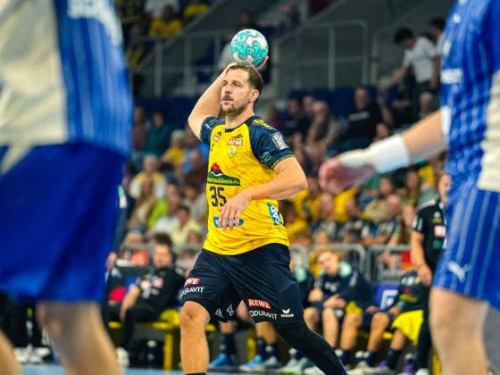 02.09.2026, xwppx, Handball Opel HBL, Rhein-Neckar-Löwen - VfL Gummersbach v.l. Kentin MahÃ (Rhein-Neckar Löwen) Mannheim