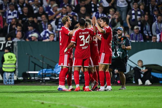 02.09.2026, Fussball, DFB-Pokal, VfL Osnabrück - FC Bayern München, Tom Bischof (FC Bayern München) freut sich über das Tor zum 1:2, xRHR-FOTO DEx Copyright: TeresaxKroeger RHR-FOTOx RHR-FOTO DE