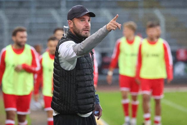 Co-Trainer Marco Beier (SI) Fussball Regionalliga West, 6. Spieltag, Sportfreunde Siegen - SC Paderborn 07 U21, U 21 am 02.09.2026 in Siegen Deutschland.