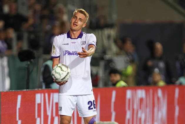 Fridolin Wagner (VfL Osnabrueck) gestikuliert, Gestik waehrend des DFB-Pokal Spiels zwichen VfL Osnabrueck v FC Bayern Muenchen, Bremer Bruecke am 02. September 2026 in Osnabrueck, Deutschland. (Foto von Oliver Kaelke DeFodi Images) +++ Fridolin Wagner (VfL Osnabrueck) gestures during the DFB-Pokal match between VfL Osnabrueck v FC Bayern Muenchen at Bremer Bruecke on September 2, 2026 in Osnabrueck, Germany. (Photo by Oliver Kaelke DeFodi Images) (Photo by Oliver Kaelke DeFodi Images) -