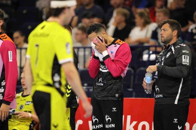 Foto : Enttäuschung nach dem Schlusspfiff .... Torhüter Mohamed EL_TAYAR ( Stuttgart ) Handball Herren 1. Bundesliga 2. Spieltag am Mi. 02.09.2026 Handball 1. Liga HCH Hamburg - TVB Stuttgart 34 - 34