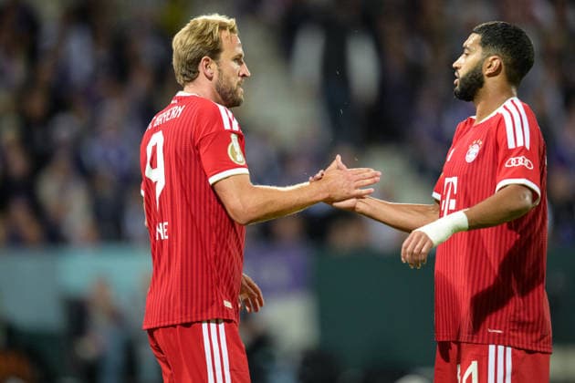 Fußball, DFB-Pokal, 20260902, VfL Osnabrück - FC Bayern München. Im Bild Tor 1:1 Torjubel, Torschütze Bayern 9:34. Osnabrück Osnatel Arena Niedersachsen Deutschland Copyright: Passion2Press MarkusxFischerx