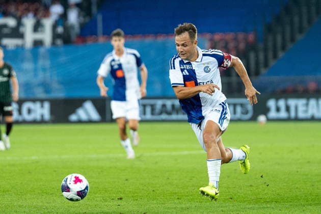 Fussball, Schweiz: Brack Super League, 6. Spieltag: Grasshopper Club Zürich vs. FC St. Gallen 1879, Mittwoch, 02.09.2026 (Stadion Letzigrund, Zürich); Amir Abrashi (6, Grasshopper Club Zürich) Copyright: xValentinxDomgjonix