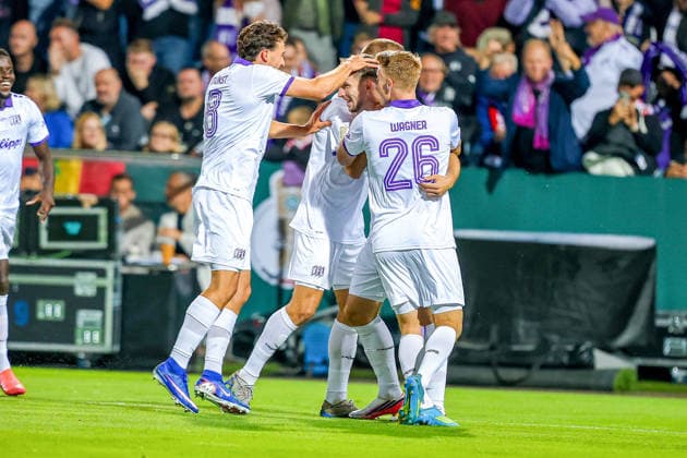 2026.09.02, xkwix, Fußball, DFB-Pokal, VfL Osnabrück - FC Bayern München, Stadion an der Bremer Brücke, 1.Runde, Saison 2026 2027: Torjubel nach Tor zum 1:0 durch Robin Meissner (VfL Osnabrueck 11) DFB regulations prohibit any use of photographs as image sequences and or quasi-video. Photo: xKamilxWilkowskixPressefotoKochx Niedersachsen Deutschland