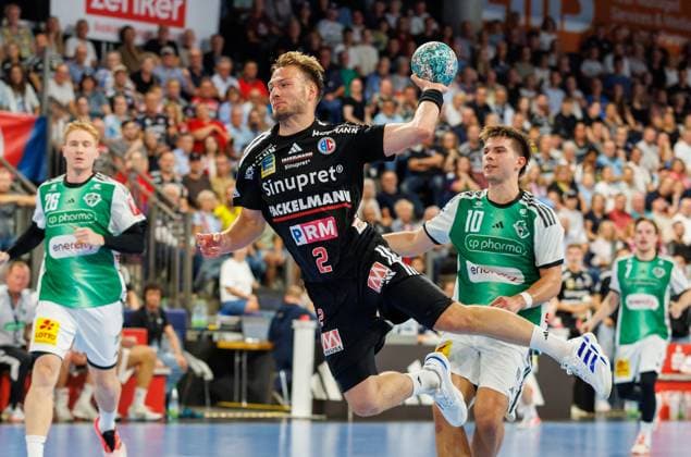 02.09.2026 - Handball - 1. Bundesliga OPEL HBL - Saison 2026 2027 - 02. Spieltag: HC Erlangen Metropolregion Nürnberg HCE - TSV Hannover-Burgdorf ( Die Recken ) - DaMa - xdaxmax - Frieder Bandlow (2, HC Erlangen HCE )