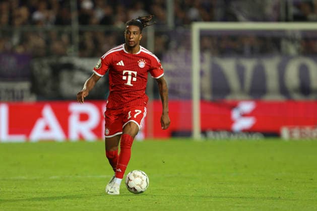 Michael Olise (FC Bayern Muenchen) in Aktion, am Ball, Einzelaktion waehrend des DFB-Pokal Spiels zwichen VfL Osnabrueck v FC Bayern Muenchen, Bremer Bruecke am 02. September 2026 in Osnabrueck, Deutschland. (Foto von Oliver Kaelke DeFodi Images) +++ Michael Olise (FC Bayern Muenchen) controls the ball during the DFB-Pokal match between VfL Osnabrueck v FC Bayern Muenchen at Bremer Bruecke on September 2, 2026 in Osnabrueck, Germany. (Photo by Oliver Kaelke DeFodi Images) (Photo by Oliver Kaelke DeFodi Images) -