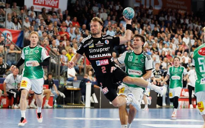02.09.2026 - Handball - 1. Bundesliga OPEL HBL - Saison 2026 2027 - 02. Spieltag: HC Erlangen Metropolregion Nürnberg HCE - TSV Hannover-Burgdorf ( Die Recken ) - DaMa - xdaxmax - Frieder Bandlow (2, HC Erlangen HCE )