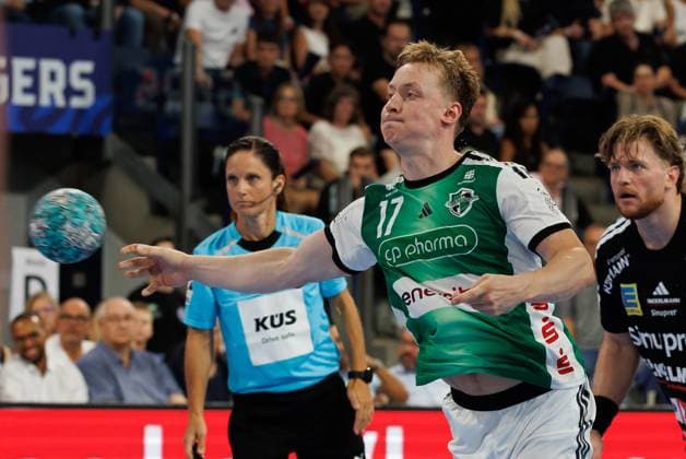 02.09.2026 - Handball - 1. Bundesliga OPEL HBL - Saison 2026 2027 - 02. Spieltag: HC Erlangen Metropolregion Nürnberg HCE - TSV Hannover-Burgdorf ( Die Recken ) - DaMa - xdaxmax - August Baskar Pedersen (17, TSV Hannover-Burgdorf )