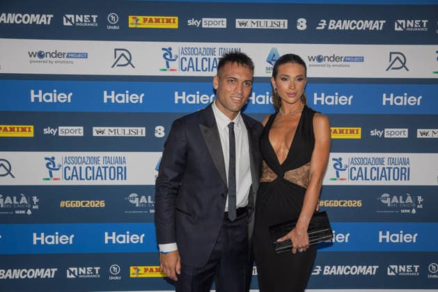 IPA88046185 - Lautaro Martinez and Augus Gandolfo at the AIC 2026 Gran Gala del Calcio, Other, in Milan, Italy, September 2, 2026  Copyright: xLucaxMicheli IPAxSportx xx 88046185