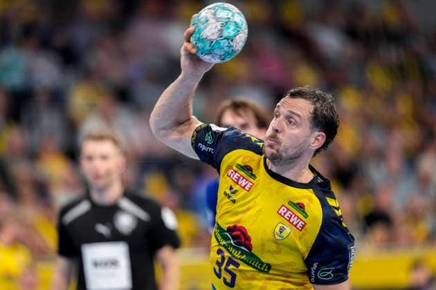 Kentin Mahe (RNL, 35), am Ball, Einzelbild, Einzelfoto, Aktion, Action, 02.09.2026, Mannheim (Deutschland), Handball, Bundesliga, Rhein-Neckar Löwen - VfL Gummersbach