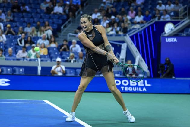 US Open tennis tournament - Day 4 Aryna Sabalenka of Belarus in action against Polina Iatcenko of Russia during their Women s Singles second round match at the US Open Tennis Championships in Flushing Meadows, New York, USA, 02 September 2026. FLUSHING MEADOWS NEW YORK United States  Copyright: xCRISTOBALxHERRERA-ULASHKEVICHx