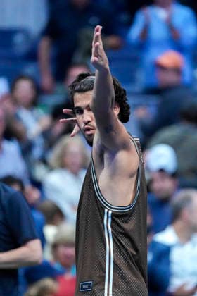 Carlos Alcaraz of Spain celebrates his victory over Jaime Faria of Portugal during a second-round match at the US Open at Arthur Ashe Stadium in New York, USA, 02 September 2026. US Open: Carlos Alcaraz vs Jaime Faria !ACHTUNG: NUR REDAKTIONELLE NUTZUNG!  Copyright: xÁngelxColmenaresx AME4170 20260903-55021290297_1
