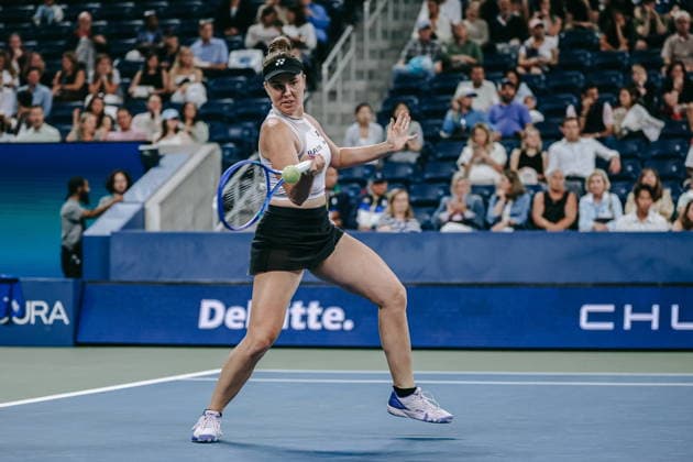 US Open tennis tournament - Day 4 Linda Noskova of the Czech Republic in action against Lanlana Tararudee of Thailand during their Women™s Singles second round match at the US Open Tennis Championships in Flushing Meadows, New York, USA, 02 September 2026. FLUSHING MEADOWS NEW YORK United States  Copyright: xOlgaxFedorovax