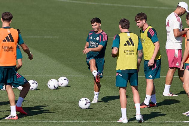 ESP: Real Madrid Training day Brahim Diaz of Real Madrid during the training day of Real Madrid ahead the Spanish League, LaLiga EA Sports, football match against Real Betis at Ciudad Deportiva Real Madrid in Valdebebas, Madrid on September 3, 2026, Spain Madrid Spain Copyright: xAgenciaxLOFx