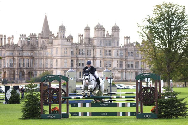 Competitors in the LeMieux Pony Club Team Jumping event at The Defender Burghley Horse trials in Stamford, Lincolnshire, on 3rd September, 2026. 