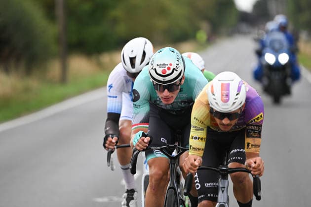 2026 Lloyds Tour of Britain Men Picture by Zac Williams SWpix.com - 03 09 2026 - Cycling - UCI ProSeries - 2026 Lloyds Tour of Britain Men - Stage 2: Boston to Skegness (181.1km) - The breakaway Cycling Copyright: x xSWpix.comx(t axPhotographyxHubxLtd)xZacxWilliams SWpix.comx SWP-3030-21898