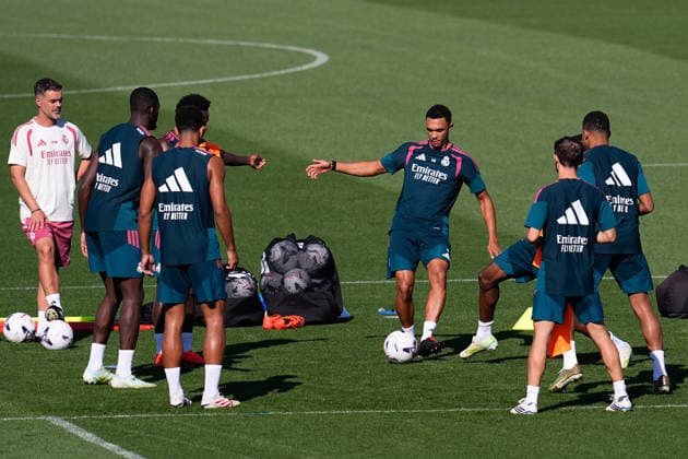 September 3, 2026, Valdebebas, Madrid, Spain: Trent Alexander-Arnold during the training day of Real Madrid ahead the Spanish League, LaLiga EA Sports, football match against Real Betis Balompie at Ciudad Deportiva Real Madrid on September 03, 2026, in Valdebebas, Madrid, Spain. Real Madrid Training And press conference, PK, Pressekonferenz - Laliga Ea Sports - ZUMAa181 20260903_zaa_a181_034 Copyright: xDennisxAgyemanx