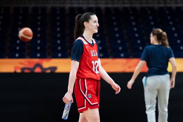 United States Team Practice - FIBA Women s Basketball World Cup 2026. Caitlin Clark is seen during practice of the United States national team, Nationalteam at the FIBA Women s Basketball World Cup 2026 in Berlin, Germany, on September 3, 2026. Berlin Germany  Copyright: xMarcinxGolbax originalFilename:golba-unitedst260903_npv4P.jpg