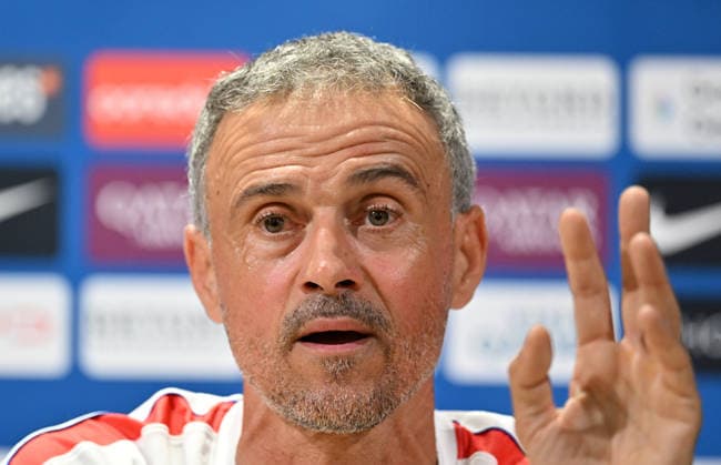 Paris Saint-Germain holds media day at PSG Campus POISSY, FRANCE - SEPTEMBER 03: Luis Enrique, head coach of Paris Saint-Germain (PSG), speaks during a press conference, PK, Pressekonferenz at the PSG Campus in Poissy, west of Paris, France on September 3, 2026. Mustafa Yalcin Anadolu Poissy France. Editorial use only. Please get in touch for any other usage.  Copyright: x2026xAnadoluxMustafaxYalcinx